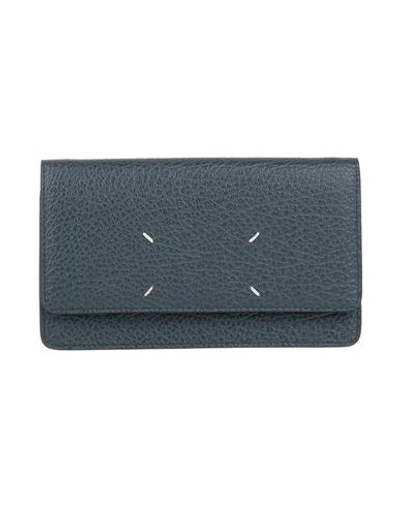 Maison Margiela Woman Handbag Navy Blue Size - Bovine Leather, Brass, Zinc In Navy Blue