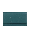 Maison Margiela Woman Handbag Deep Teal Size - Bovine Leather, Brass, Zinc In Green