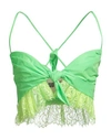 Aniye By Woman Top Lime Green Size 6 Polyester, Polyamide In Green