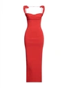 Jacquemus Woman Maxi Dress Red Size 2 Polyamide, Viscose, Elastane