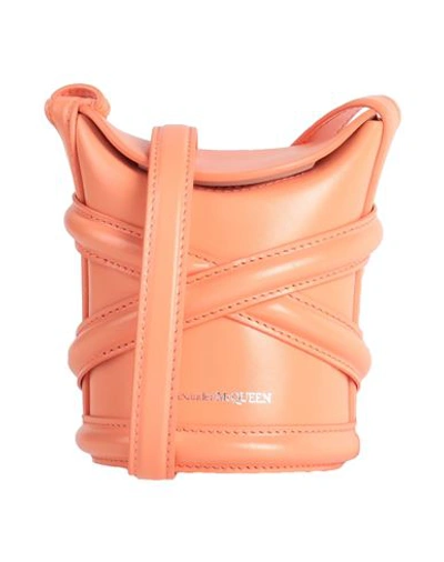 Alexander Mcqueen Woman Cross-body Bag Salmon Pink Size - Soft Leather