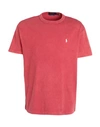 Polo Ralph Lauren Classic Fit Jersey Crewneck T-shirt Man T-shirt Coral Size Xxl Cotton In Red