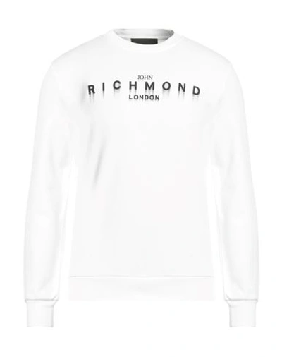 John Richmond Man Sweatshirt White Size S Cotton