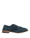 Calpierre Man Lace-up Shoes Slate Blue Size 11 Soft Leather