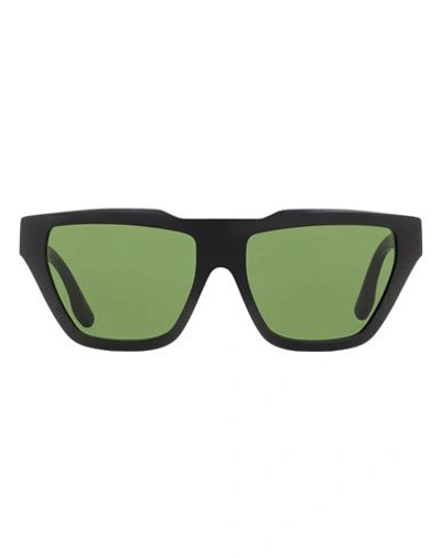 Victoria Beckham Modified Rectangle Vb145s Sunglasses Woman Sunglasses Black Size 5 In Green