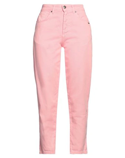 Berna Woman Pants Pink Size 6 Cotton
