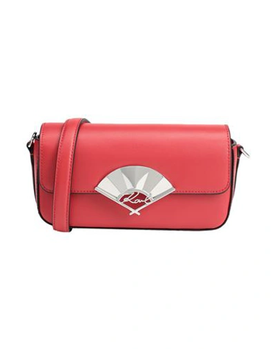 Karl Lagerfeld Woman Cross-body Bag Red Size - Cow Leather