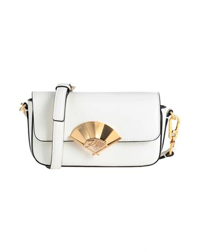 Karl Lagerfeld Woman Cross-body Bag Off White Size - Cow Leather In Neutral