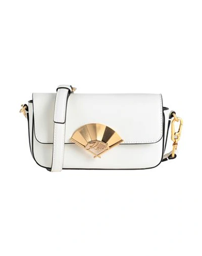 Karl Lagerfeld Woman Cross-body Bag Off White Size - Cow Leather