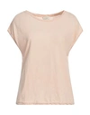 Crossley Woman T-shirt Light Pink Size Xs Cotton, Linen