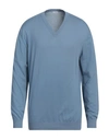 Malo Man Sweater Slate Blue Size 48 Cotton