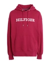 Tommy Hilfiger Man Sweatshirt Garnet Size L Cotton In Red