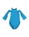Andreädamo Andreādamo Woman Bodysuit Azure Size S/m Polyamide, Elastane In Blue
