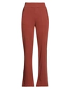 Jijil Woman Pants Brown Size 6 Cotton, Polyester