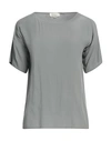 Crossley Woman Blouse Light Grey Size M Viscose