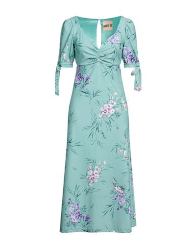 Aniye By Woman Midi Dress Sage Green Size 4 Polyester, Elastane