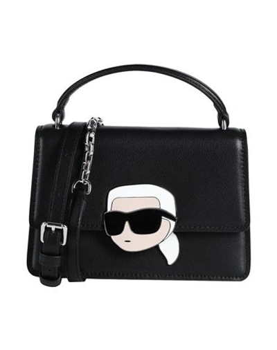 Karl Lagerfeld Woman Handbag Black Size - Cow Leather