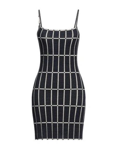 Jacquemus Woman Mini Dress Midnight Blue Size 10 Viscose, Polyamide, Elastane