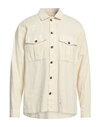 Officina 36 Man Shirt Ivory Size Xl Cotton In White