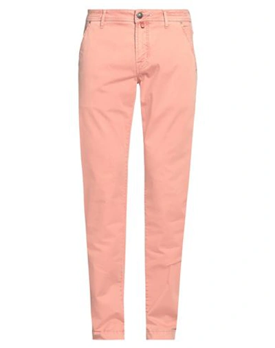 Jacob Cohёn Man Pants Salmon Pink Size 34 Cotton, Elastane