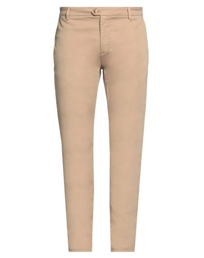 Teleria Zed Man Pants Sand Size 44 Cotton, Elastane In Multi