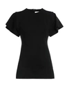 Jil Sander Woman Top Black Size 0 Viscose, Polyamide, Elastane, Acetate