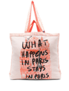 SEE BY CHLOÉ NEUTRAL WHAT HAPPENS TOTE BAG