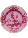 GINORI 1735 PINK ORIENTE ITALIANO PORCELAIN DESSERT PLATES SET