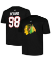Profile Men's  Connor Bedard Black Chicago Blackhawks Big And Tall Name And Number T-shirt In Black