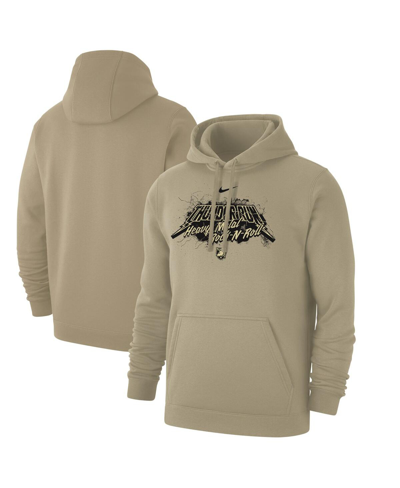 Nike Gold Army Black Knights 2023 Rivalry Collection Heavy Metal Club Fleece Pullover Hoodie In Brown