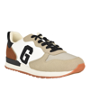 Guess Men's Adax Lace Up Fashion Jogger Sneakers In Taupe Multi