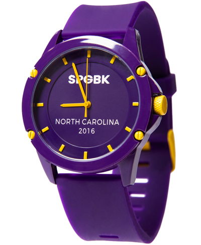 Spgbk Watches Unisex Griffin Royal Purple Silicone Band Watch 44mm