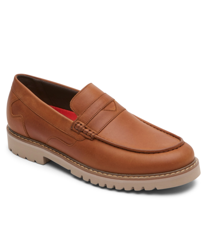 Rockport Men's Maverick Penny Loafer Shoes In Tan