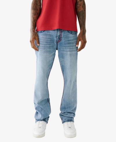 True Religion Men's Ricky Super T Straight Jeans In Big Sandy Medium Wash