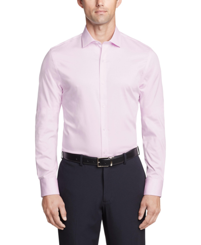 Tommy Hilfiger Men's Slim Fit Th Flex Essentials Wrinkle Resistant Stretch Dress Shirt In Classic Pink