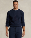 Polo Ralph Lauren Big Pony Double-knit Sweatshirt In Aviator Navy