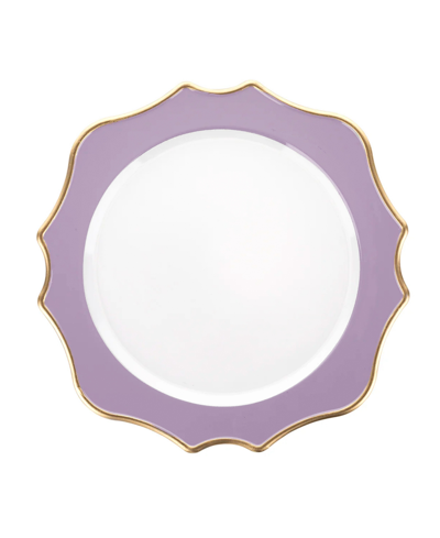 American Atelier Serveware Porcelain Charger Plate 13" D In Purple