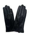 Marcus Adler Women's Studded Genuine Leather Touchscreen Glove In Black