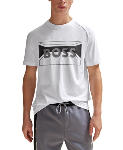 Hugo Boss Boss By  Men's Artwork Regular-fit T-shirt In White