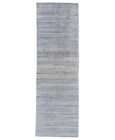 Feizy Milan R6488 2'6" X 10' Runner Area Rug In Blue,tan