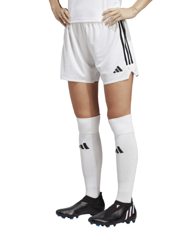 Adidas Originals Women's Tiro 23 League Soccer Shorts In White,black