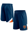 Fanatics Branded Navy Chicago Bears Slice Shorts In Navy