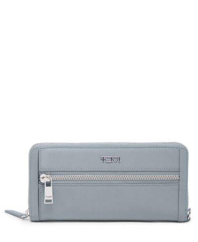 Tumi Voyageur Slg Zip-around Continental Wallet In Halogen Blue