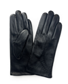 Marcus Adler Women's Stitched Genuine Leather Touchscreen Glove In Black