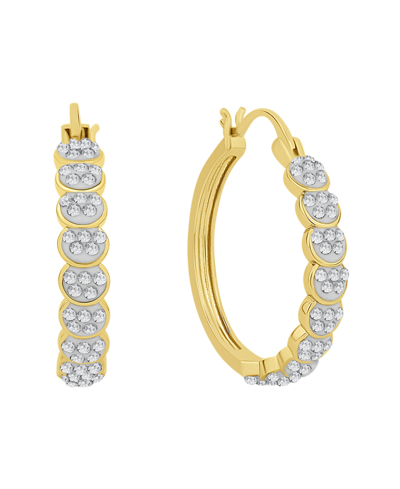 And Now This Crystal Circle Hoop Earring In Gold