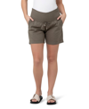 Ripe Maternity Philly Cotton Maternity Shorts In Moss