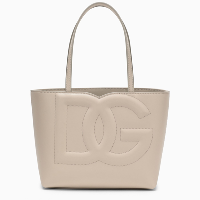 Dolce & Gabbana Dolce&gabbana Ivory Leather Tote Bag Women In Gray