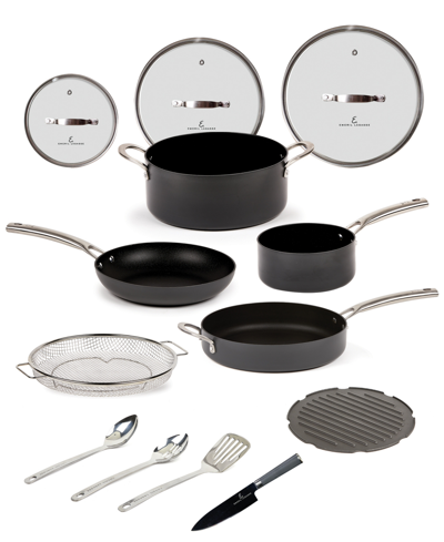 Emeril Lagasse Forever Pan Pro, Aluminum Hard Anodized 13 Piece Cookware Set In Black