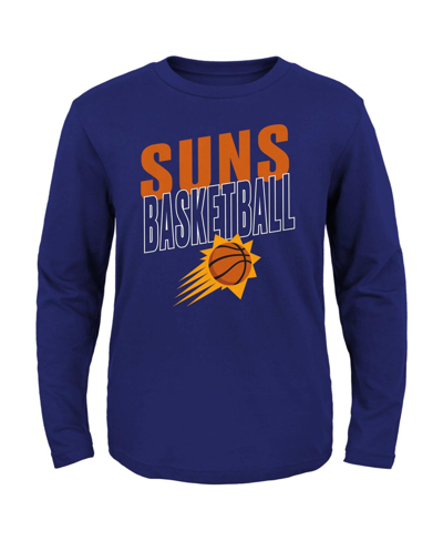 Outerstuff Babies' Preschool Boys And Girls Purple Phoenix Suns Showtime Long Sleeve T-shirt