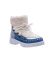 Ninety Union Snowball Faux Shearling Lug Sole Bootie In Blue Multi